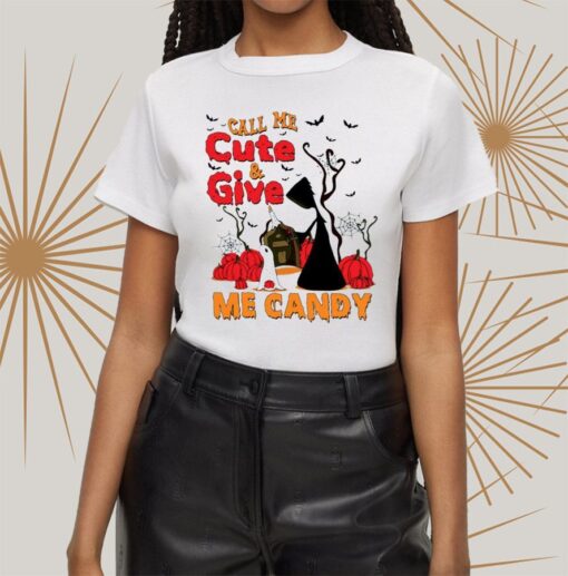 Call Me Cute & Give Me Candy Halloween t-Shirt