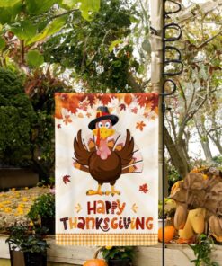 Happy Thanksgiving Turkey Fall Flags