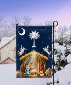 South Carolina Christmas Nativity of Jesus Flag