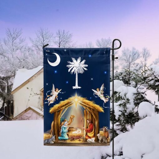 South Carolina Christmas Nativity of Jesus Flag