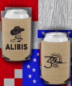 Tracy Lawrence Burlap Alibis Can Coolers