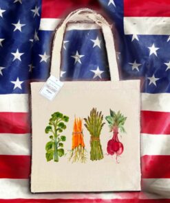 Veggies #2079 Large Canvas Tote Bags