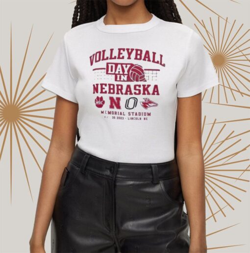 Volleyball Day In Nebraska Memorial Stadium August 30th, 2023 t-Shirt