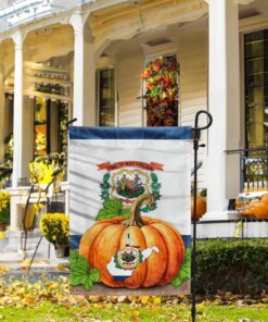 West Virginia Fall Halloween Thanksgiving Pumpkin Flags