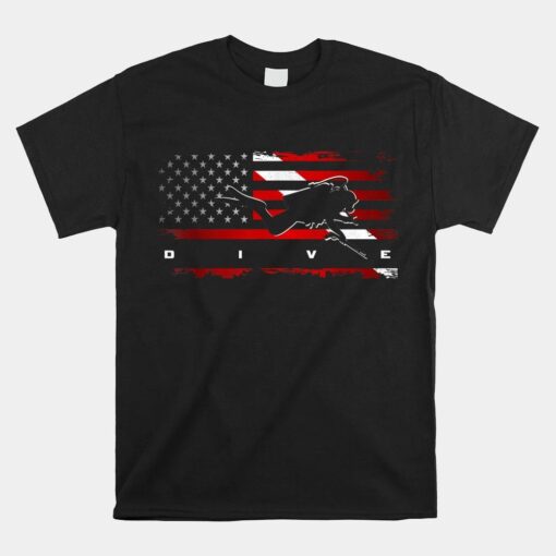 American Flag Scuba Diving Apparel Scuba Diving Shirt