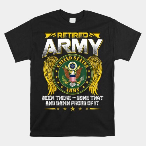 Army Retired Military U.s. Army Retirement Shirt