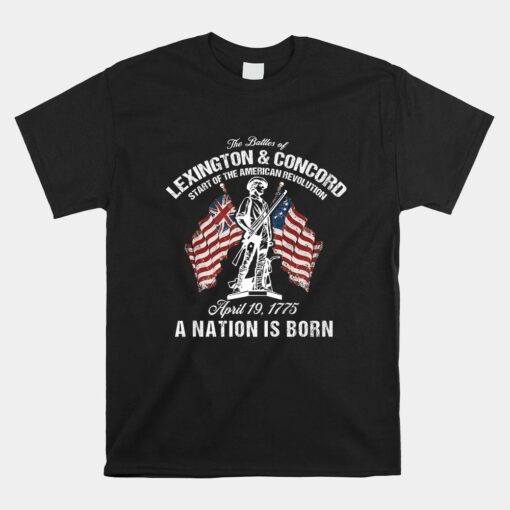 Battle Of Lexington And Concord American Revolution History Shirt