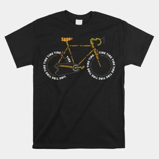 Bicycle Anatomy Shirt Cute Cycling Is Life Shirt