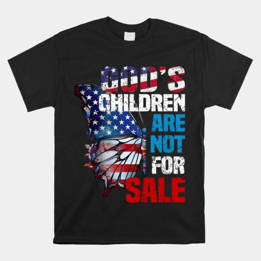 Butterfly God's Children Are Not For Sale For Student Parent Shirt