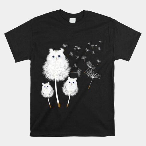 Cat Dandelion Amazing Flower Cat Shirt