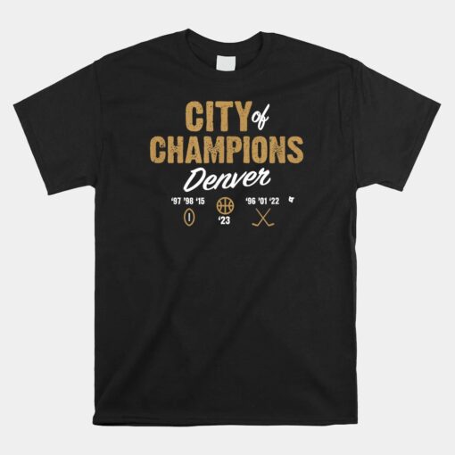 City Of Champions Denver Basketball Shirt