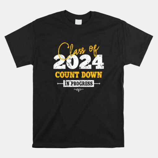 Class Of 2024 Count Down Grad 2022 First Day Junior Shirt