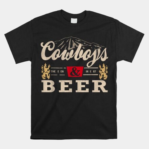 Cowboys Western And Beer Shirt