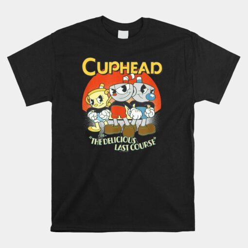 Cuphead The Delicious Last Course Group Poster Shirt