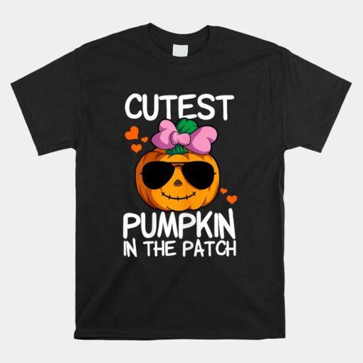 Cutest Pumpkin In The Patch Halloween Pumpkin Shirt