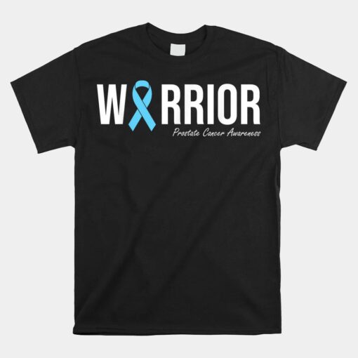 Family Prostate Cancer Awareness Light Blue Ribbon Warrior Shirt