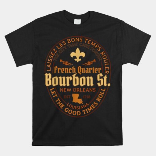 French Quarter Bourbon St New Orleans Souvenir Shirt