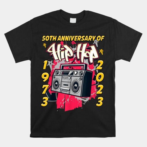 Funny 50 Years Old Hip Hop Graffiti Shirt