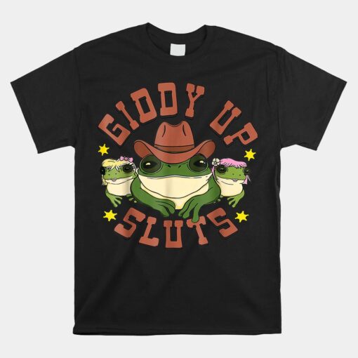 Giddy Up Funny Frogs Western Shirt