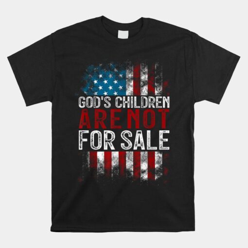 God's Children Are Not For Sale Us Flag Christian Shirt