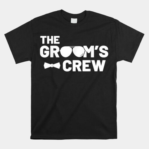 Groomsmen Groom Squat Men Bachelor Supplies Party Wedding Shirt