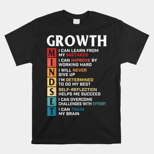 Growth Mindset Definition Motivational Quote Inspiration Shirt
