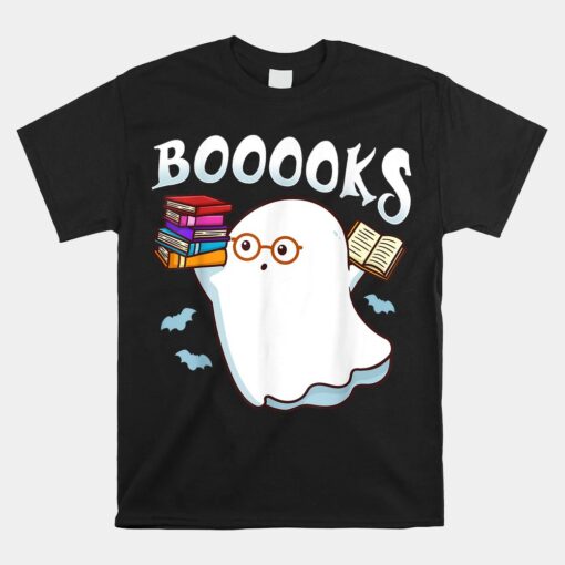 Halloween Books Librarian English Teacher Reader Reading Shirt