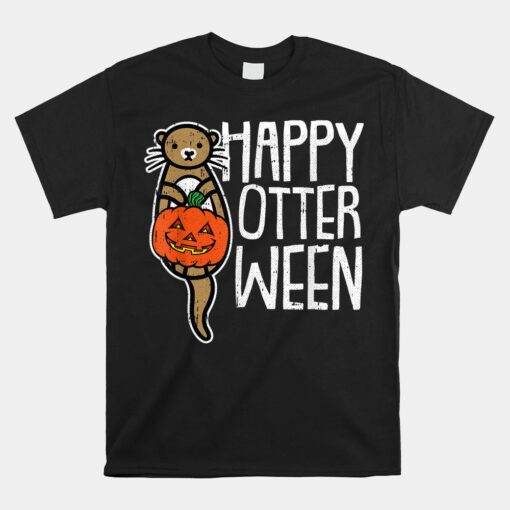 Happy Otter-ween Lazy Halloween Shirt