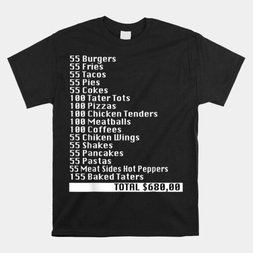 I Think You Should Leave 55 Burgers 55 Fries Shirt