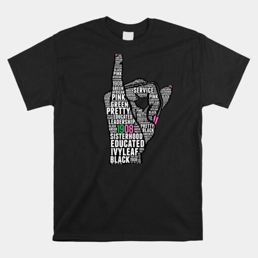 J15 Founder's Day Aka Women Hand Sign Words Shirt