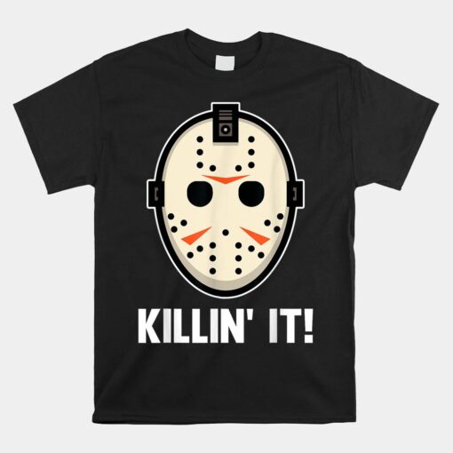 Killin It Lazy Diy Horror Movie Halloween Shirt