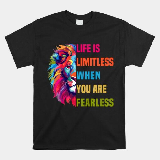 Leo Season Lion Motivational Inspirational Shirt