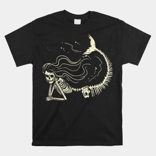 Mermaid Skeleton Cute Halloween Shirt