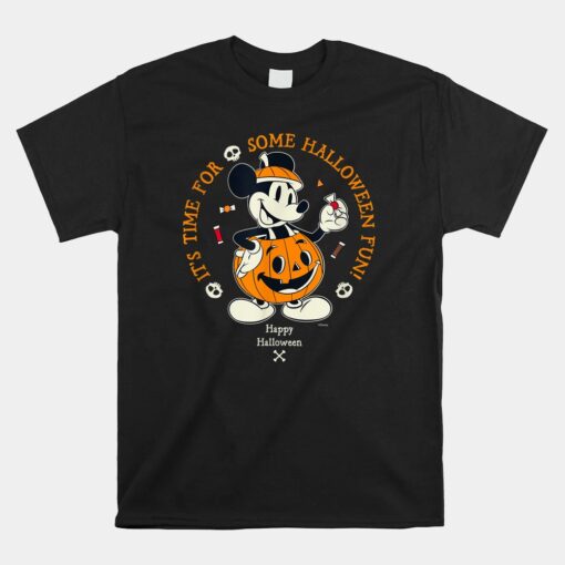 Mickey Mouse Time For Halloween Fun Pumpkin Shirt