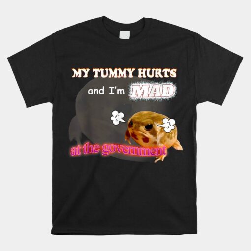 My Tummy Hurts And I'm Mad At The Government Meme Shirt