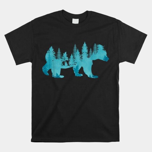 Nature Forest Mountains Trees Wildlife Animal Brown Bear Shirt