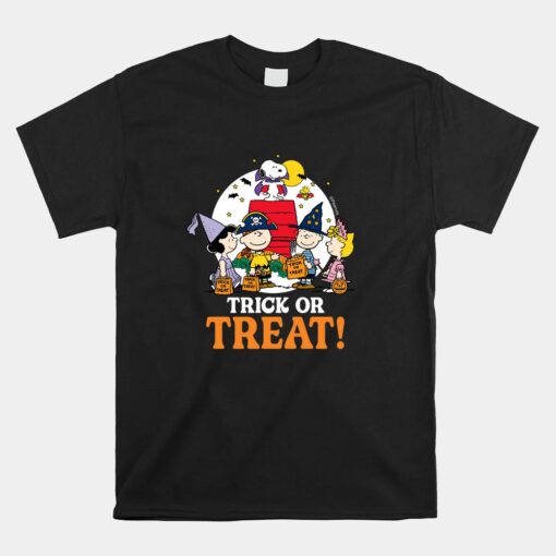 Peanuts Halloween Trick Or Treat Moonlight Shirt