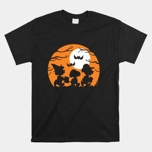 Peanuts Halloween Trick Or Treat Silhouettes Shirt