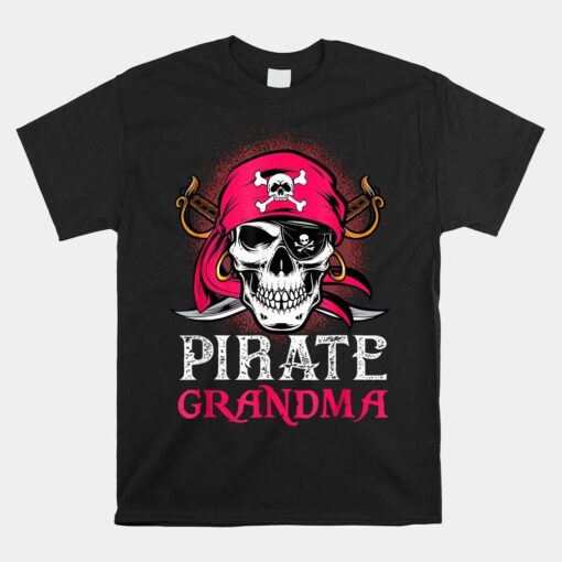 Pirate Grandma Halloween Skull Pirate Shirt