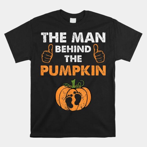 Pregnancy Baby Shower Man Behind The Pumpkin Shirt