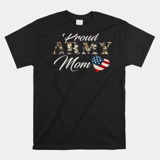 Proud Army Mom Shirt Military Pride Veteran Shirt