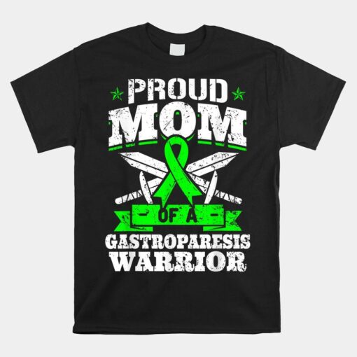 Proud Mom Of A Gastroparesis Warrior Awareness Ribbon Mother Shirt