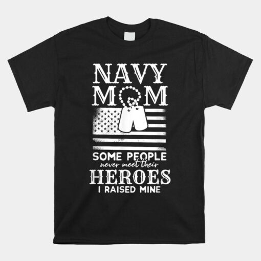 Proud Navy Army Mom Family Tree Shirt