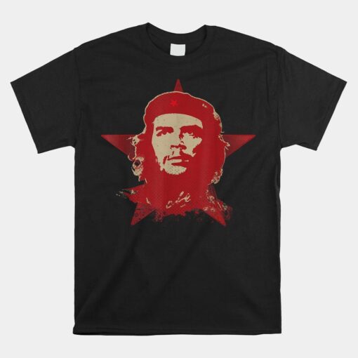 Red Che Guevara Guerrilla Star Cuban Revolution Heritage Shirt