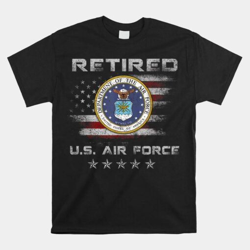 Retired Us Air Force Veteran Patriotic Shirt