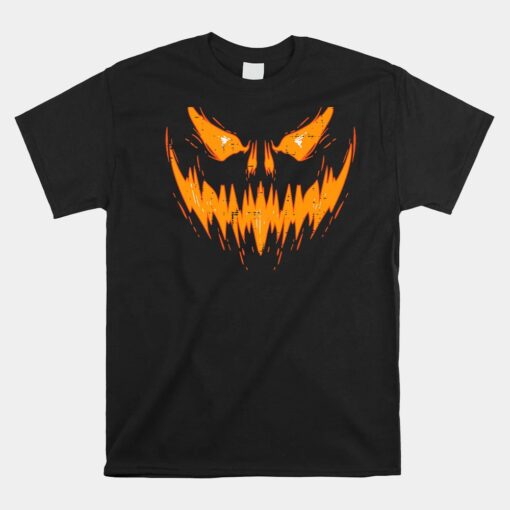 Scary Spooky Jack O Lantern Face Pumpkin Halloween Shirt