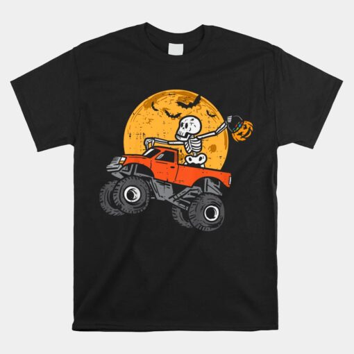 Skeleton Monster Truck Moon Candy Shirt