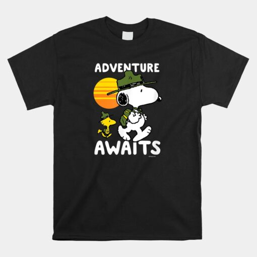 Snoopy Adventure Awaits Shirt