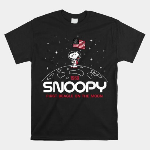 Snoopy Flag Moon Shirt