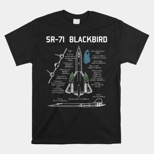 Sr-71 Blackbird Specs Shirt